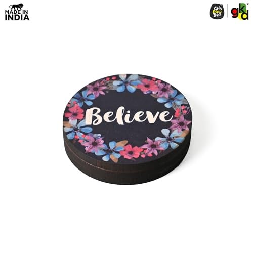Gift Kya De GKD Wooden Paperweights - Paper Weight for Office Table Stylish Paper Weight, Decorative and Functional Office Accessories with Distinct Designs, Quality Wooden Desk Decor (Believe) - Image 5