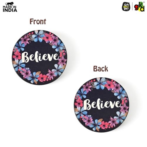 Gift Kya De GKD Wooden Paperweights - Paper Weight for Office Table Stylish Paper Weight, Decorative and Functional Office Accessories with Distinct Designs, Quality Wooden Desk Decor (Believe) - Image 3