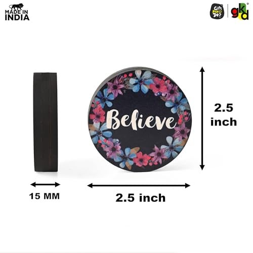 Gift Kya De GKD Wooden Paperweights - Paper Weight for Office Table Stylish Paper Weight, Decorative and Functional Office Accessories with Distinct Designs, Quality Wooden Desk Decor (Believe) - Image 4