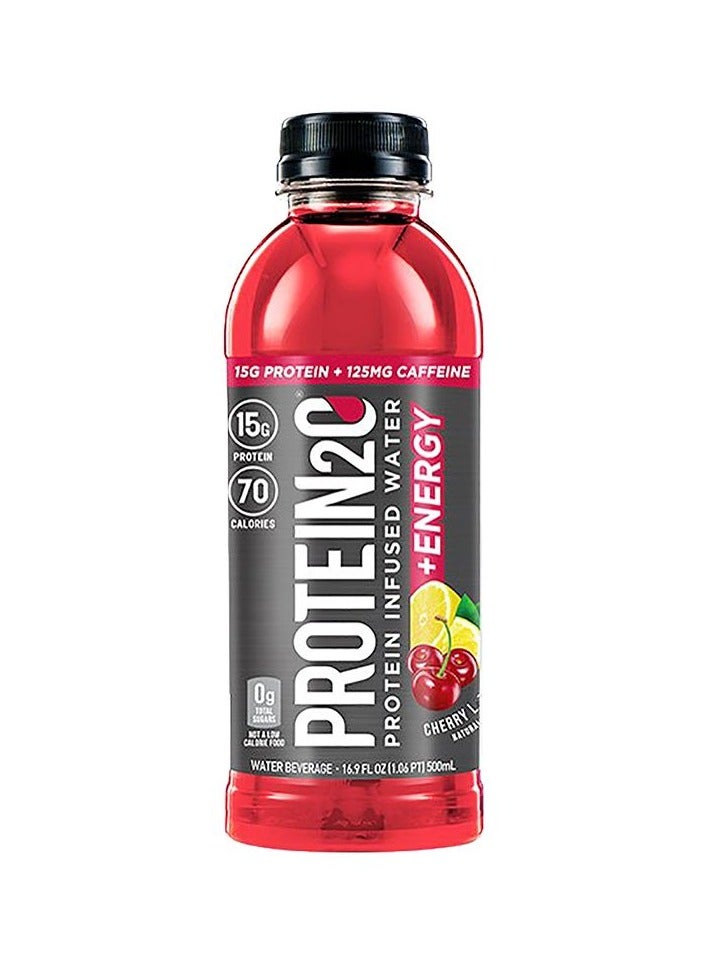PROTEIN20 Protein20 Protein Infused Water + Energy 500ml Cherry Lemonade Flavor - Image 1
