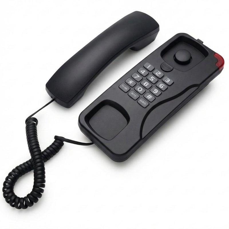 El-Adel.Tech 116BE Corded Landline Phone – Reliable Home & Office Telephone with Clear Sound, Easy Dialing, and Durable Design (Black) - Image 2