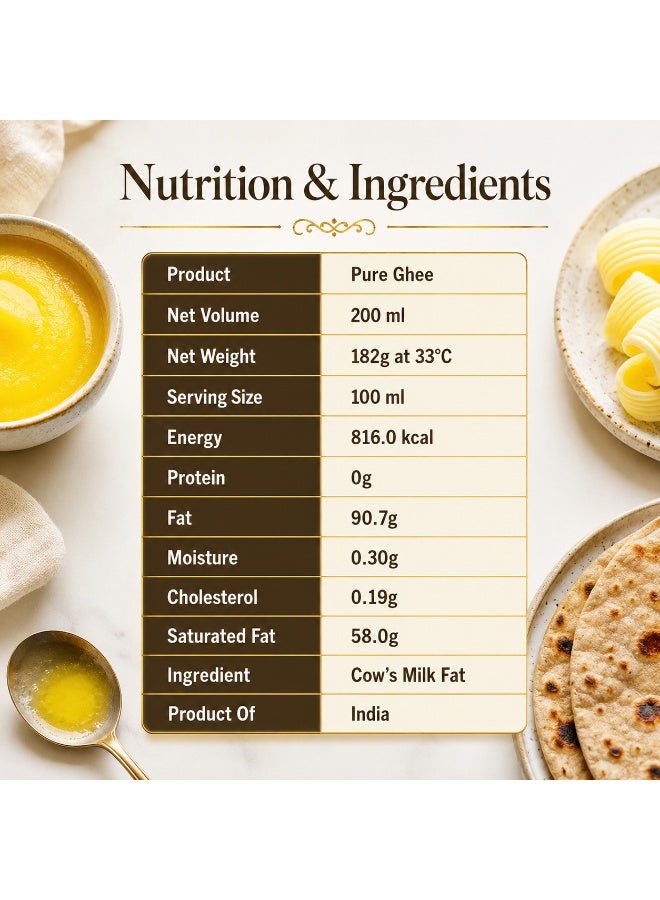 Nambisan's Pure Ghee 200 Ml - Image 3