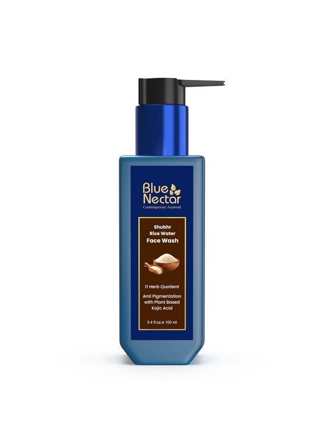 Blue Nectar غسول وجه بلو نكتار 2% حمض كوجيك للتصبغ | منظف لطيف للوجه للبشرة الدهنية والجافة والحساسة | غسول وجه طبيعي للنساء والرجال (11 عشبة، 100 مل) - Image 1