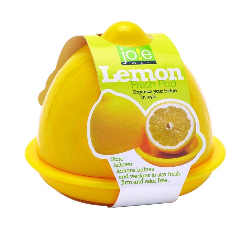 Joie Fresh Pod Lemon Storage Container Keeps Leftover Half Flavorful and Firm in Fridge Reusable Kitchen Gadget BPA Free Dishwasher Safe