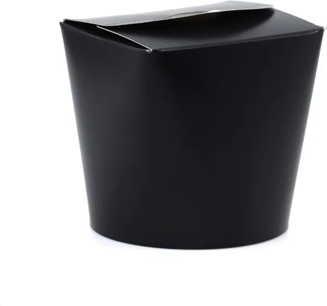 Ambalaj Pazarı Packaging Market Cardboard Noodle and Doner Box Black 16 Oz