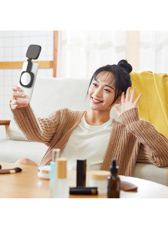 KADRAMA Magnetic Selfie Light, Built-in makeup mirror black,TikTok, Video Recording, Live Stream,Makeup, Camera, Laptop - Image 3
