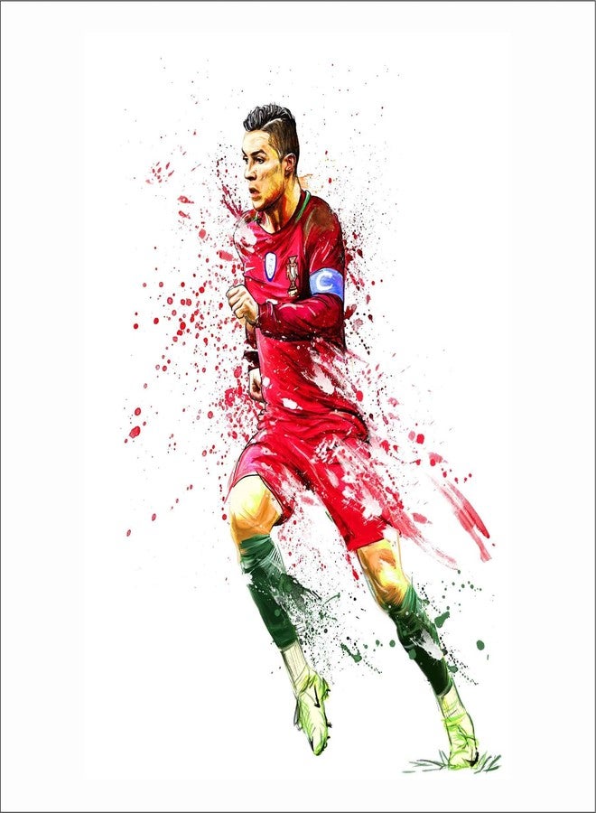 Wall Attraction Ronaldo Colorful Wall Sticker & Mural Sticker for wall Size - 45x58cm NBD72 - Image 3