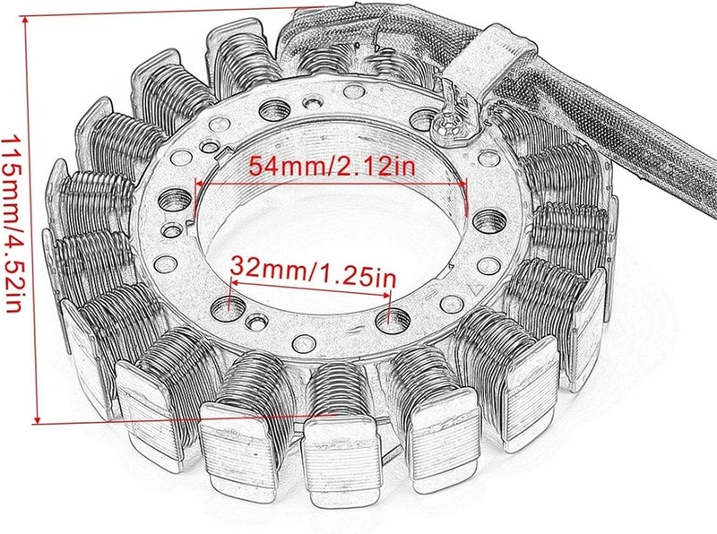 QASULER Motorcycle Generator Stator Coil for CBR900 CBR929RR - Image 2