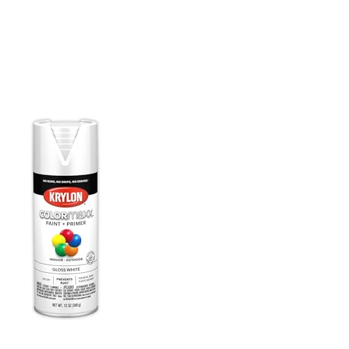 Krylon K05545007 COLORmaxx Spray Paint and Primer for Indoor/Outdoor Use, Gloss White 12 Oz (Pack of 1) - Image 2