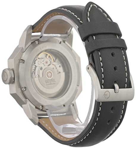 Gevril Men's Canal St Automatic Watch, Genuine Leather Strap - Image 5