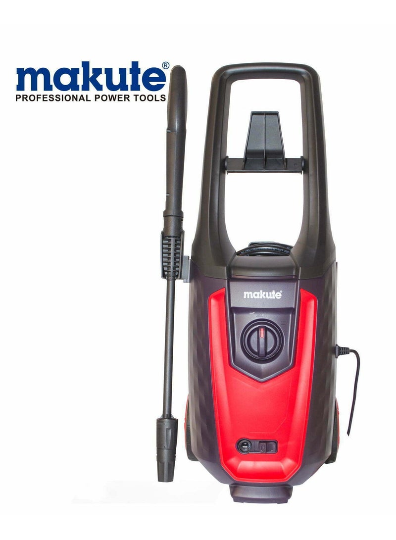makute High-Performance 2000W Pressure Washer with TSS and Lock System - Ideal for Home, Garden, and Car - 140 Bar - Red/Black - Image 1