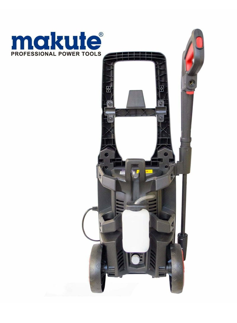 makute High-Performance 2000W Pressure Washer with TSS and Lock System - Ideal for Home, Garden, and Car - 140 Bar - Red/Black - Image 3