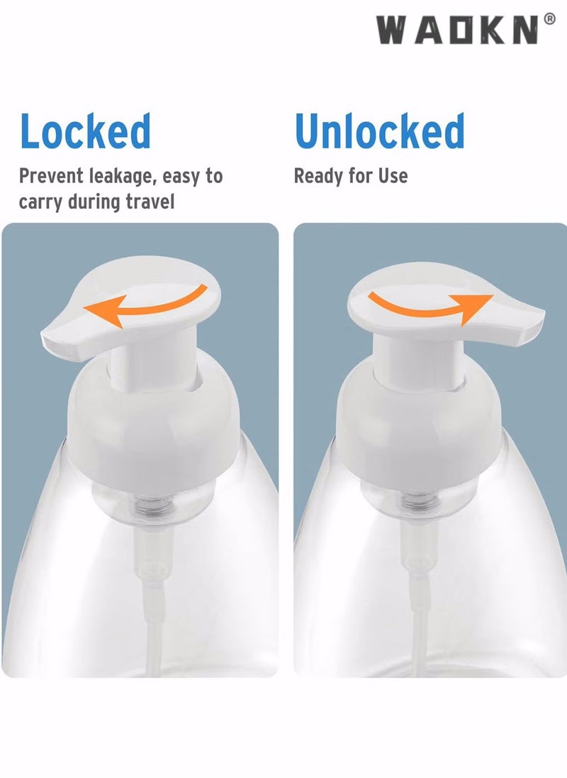 Foaming Soap Dispenser, 4 Pack Hand Soap Dispensers Refillable Plastic Foam Soap Dispenser Bottle, Oval with White Pumps Empty Plastic Liquid Soap Pump Bottles for Kitchen Bathroom - pzsku/Z8B6DEF118DF53899C382Z/45/_/1713251734/1d339981-436d-48e8-88c6-52b5db79adc1