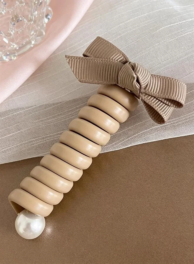 تايك تو Spiral Hair Tie with Bow