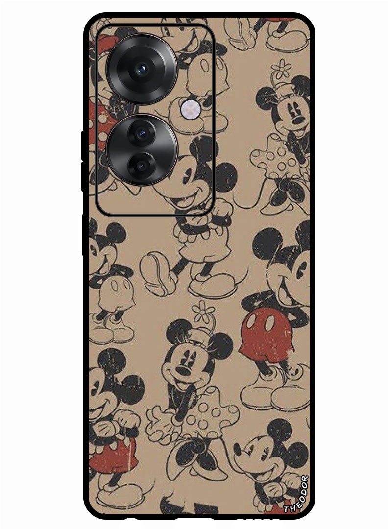 Theodor Protective Case Anti Scratch Shock Proof Bumper Cover For Oppo Reno 11F Mickey (3) - Image 1