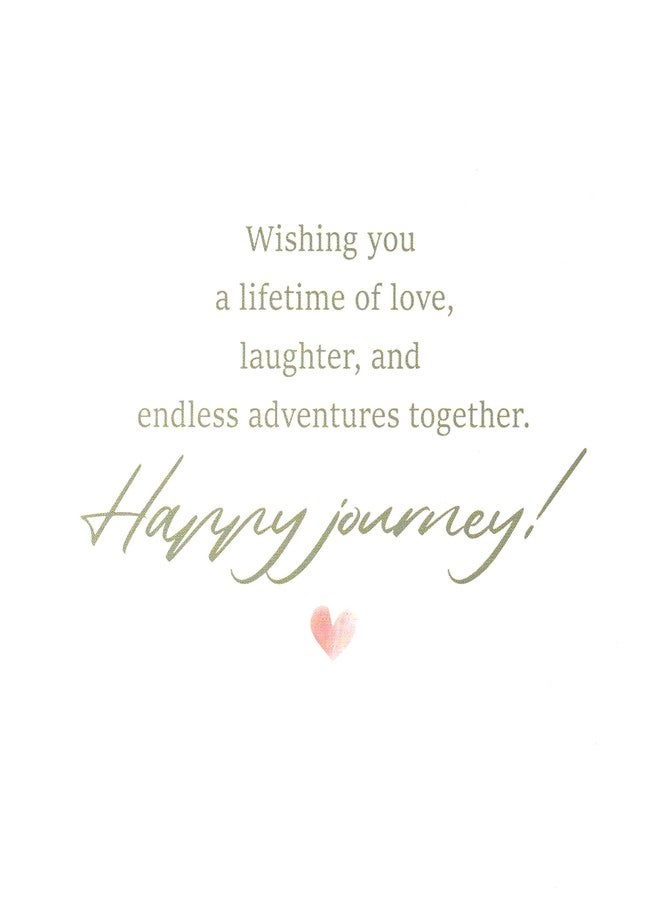 SEEBERY Wedding Card for Bride and Groom-Elegant Bridal Shower & Engagement Card, Congratulations Greeting Card for Bride to Be, Wedding Gifts for Couples(Getaway Car) - Image 5