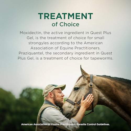 Zoetis Quest Plus Gel Moxidectin/ Praziquantel Horse Dewormer, Late Grazing Season recommended for Horses and Ponies 6 months and older, 0.5oz Sure-Dial Syringe - Image 5