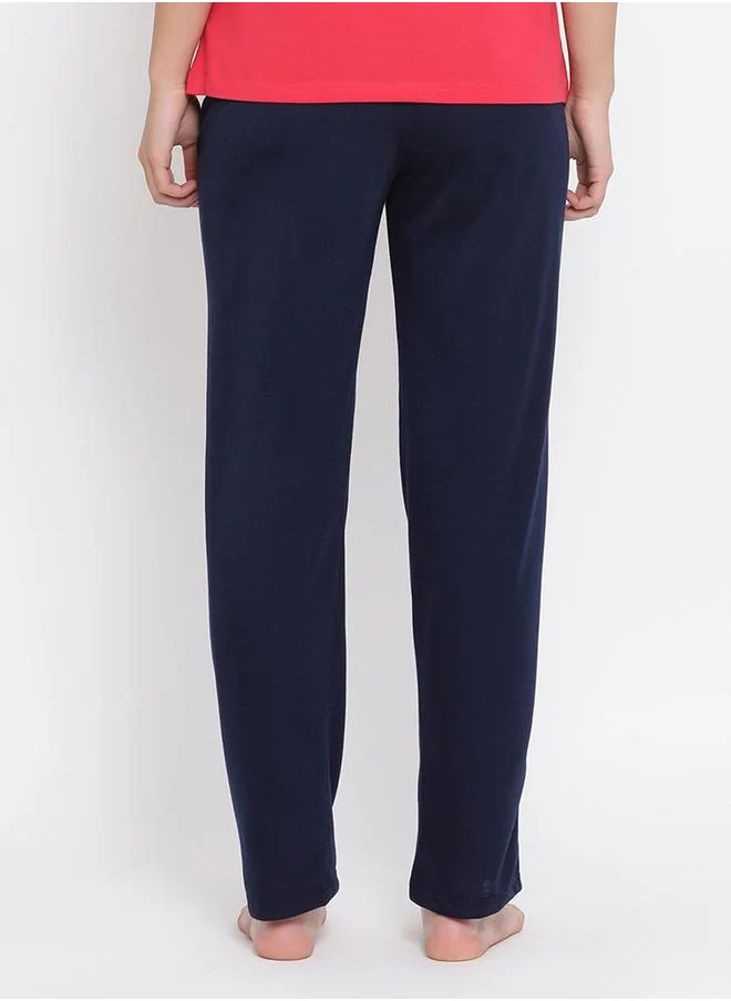Clovia Solid Straight Pyjama with Elastic Waistband by Styli