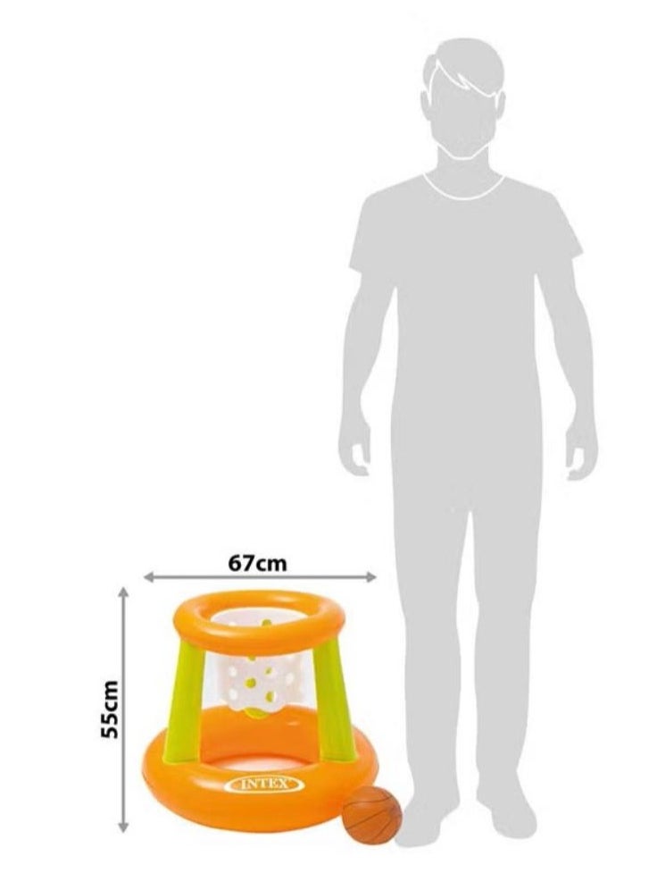 INTEX - Floating rubber basketball ball 67x55 cm - Image 1