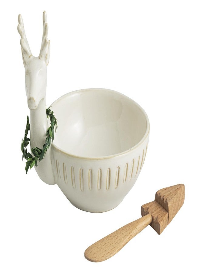 Mud Pie Christmas Deer Tidbit Set