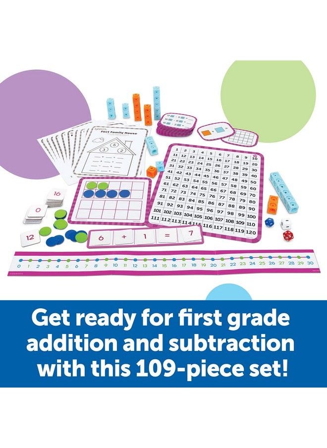 Learning Resources - Skill Builders! 1St Grade Addition & Subtraction Homeschool Curriculum First Grade Learning Games First Grade Learning Materials 109 Pieces Age 6+ - Image 1