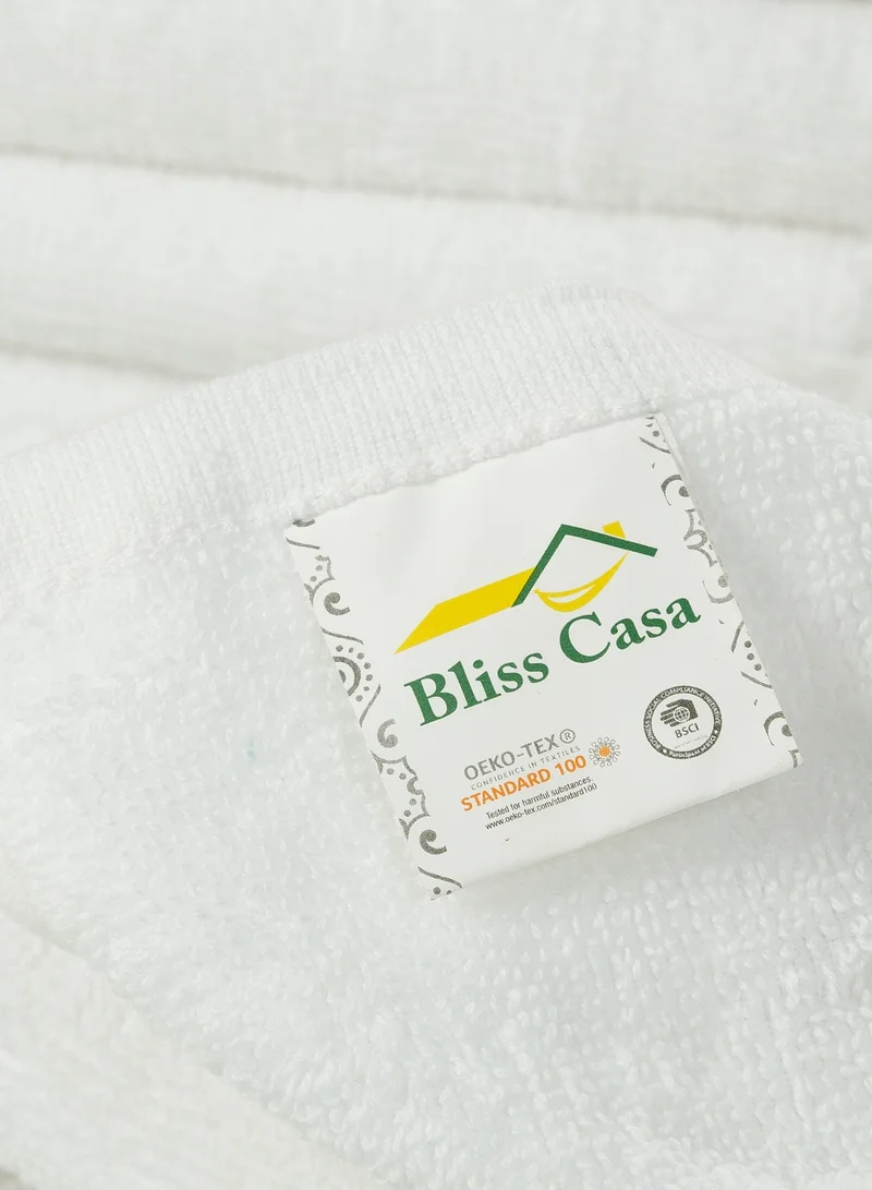 Bliss Casa Bliss Casa 100% Combed Cotton Washcloths (12 Pack, 30 x 30 CM) - 500 GSM Washcloth, Face towel Set Highly Absorbent Quick Dry and Soft Towels