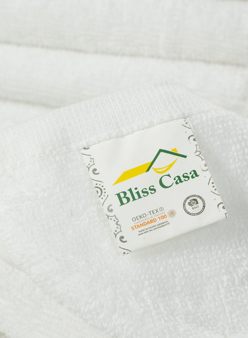 Bliss Casa 100% Combed Cotton Washcloths (12 Pack, 30 x 30 CM) - 500 GSM Washcloth, Face towel Set Highly Absorbent Quick Dry and Soft Towels - Image 5