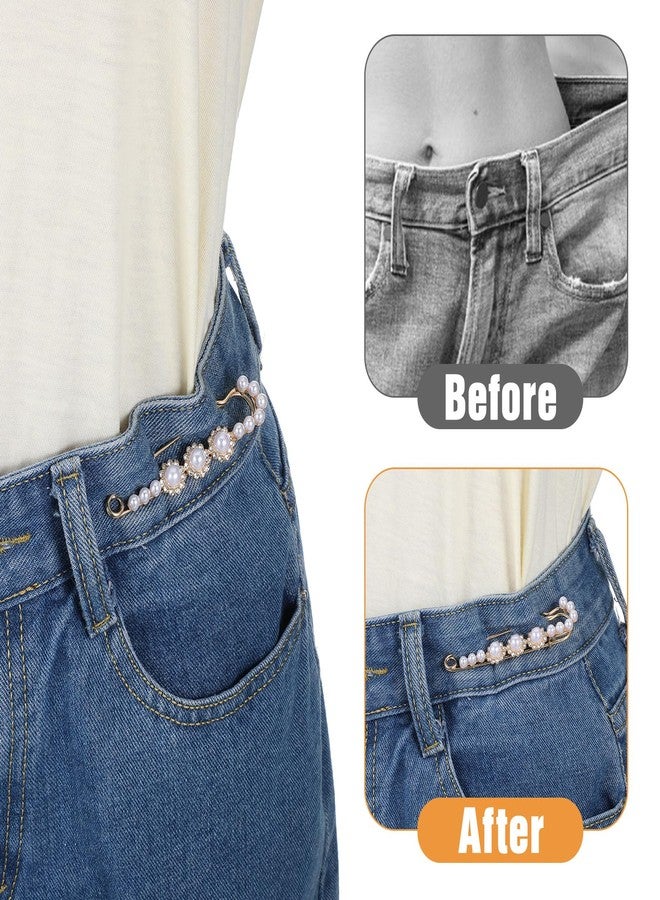 Ymapinc مجموعة دبابيس بروش من اللؤلؤ من Ymapinc، 4 قطع، للنساء، للشالات - دبابيس أمان مزينة بأحجار الراين، بروش عتيق للأطواق والكنزات والقبعات والفساتين، هدية مثالية لعيد الحب وعيد الشكر وعيد الميلاد وعيد الأم - Image 3