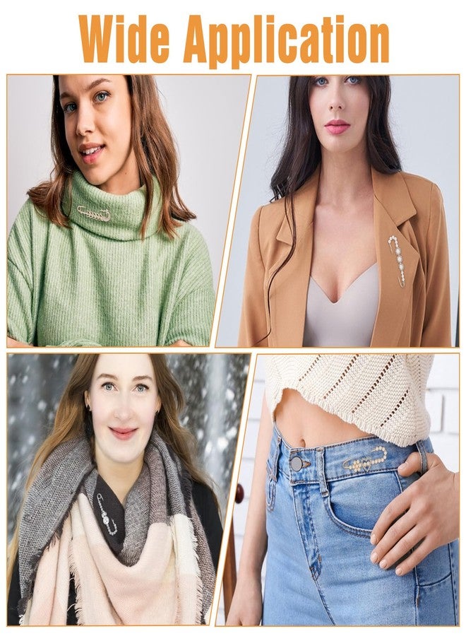 Ymapinc مجموعة دبابيس بروش من اللؤلؤ من Ymapinc، 4 قطع، للنساء، للشالات - دبابيس أمان مزينة بأحجار الراين، بروش عتيق للأطواق والكنزات والقبعات والفساتين، هدية مثالية لعيد الحب وعيد الشكر وعيد الميلاد وعيد الأم - Image 5