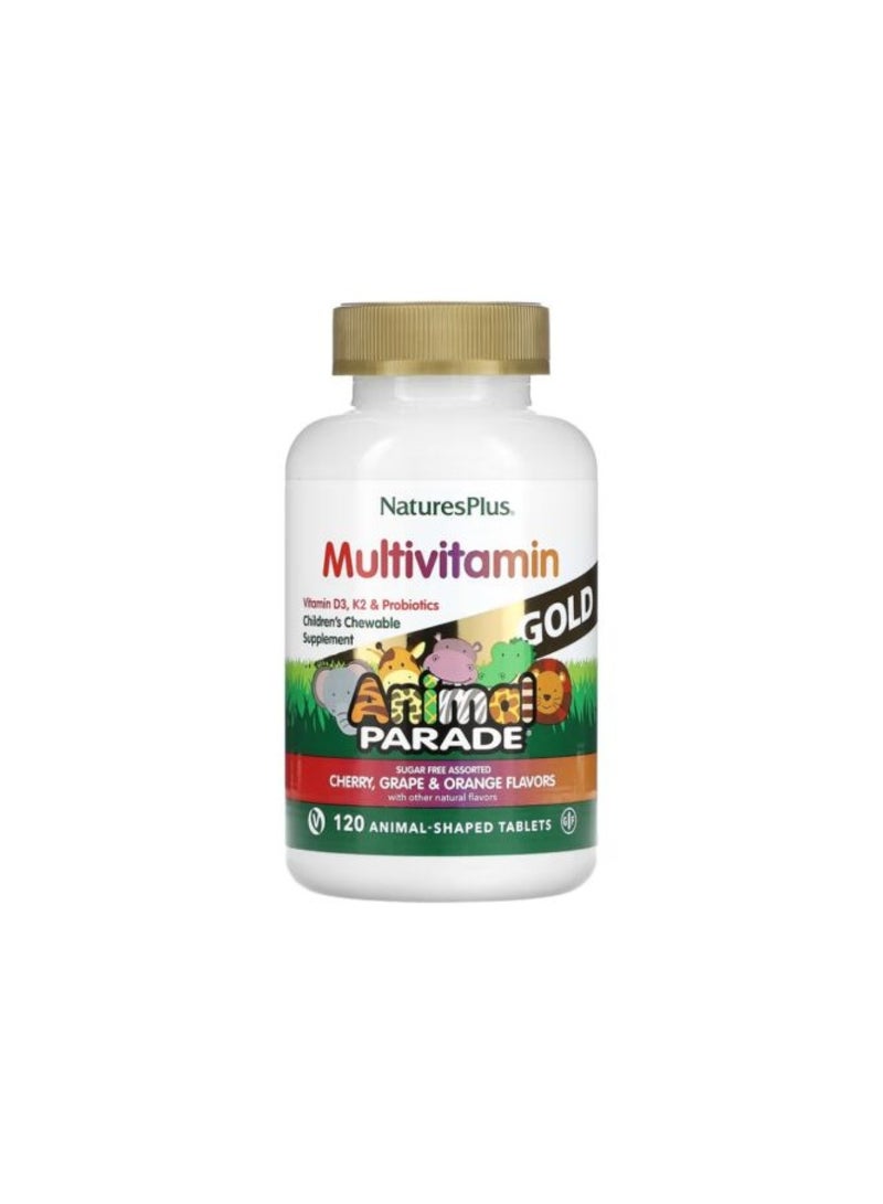 Nature's Plus imal Parade Gold Children’s Chewable Multivitamin 120 Tablets