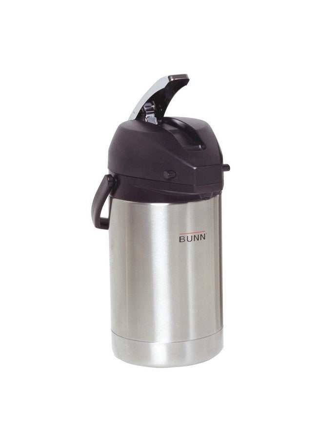 BUNN 2.5 Liter Lever-Action Airpot, Stainless Steel, 32125.0000 - Image 1