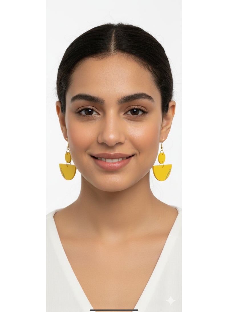 Handmade Lightweight Earrings for Women of Polymer clay - Image 3