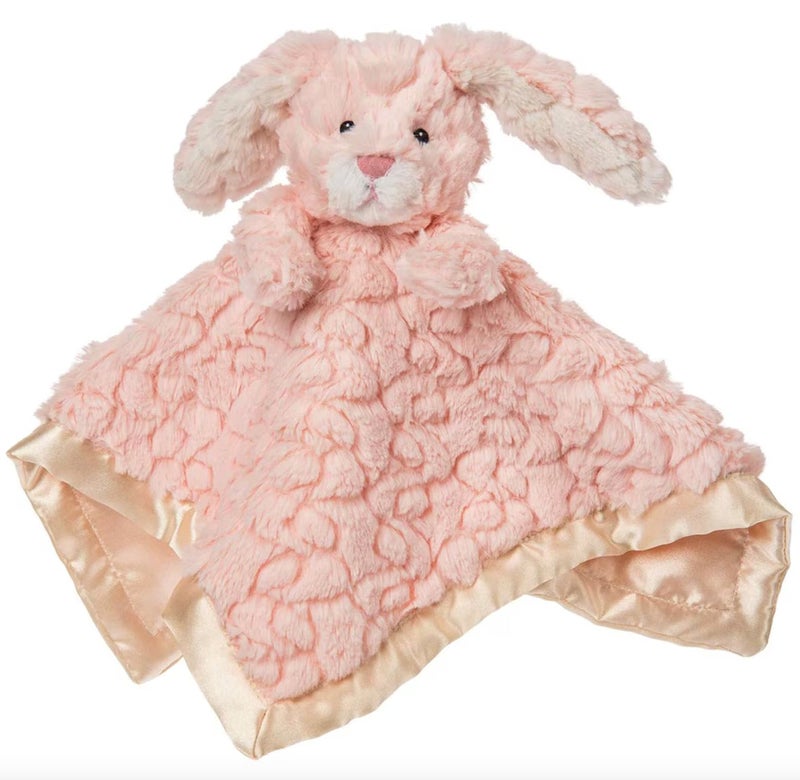 Mary Meyer Baby Lovey Putty Nursery Newborn Toddler Boys and Girls Security Blanket Stuffed Animal Soft Snuggle Toy 13 x 13Inches Pink Bunny