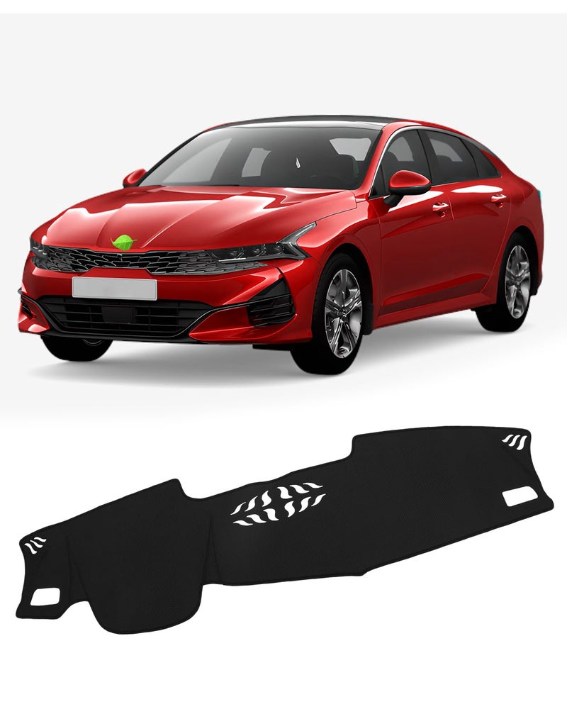 FIILINES Dash Cover Fit for Kia K5 20212025 Dashboard Cover for Kia K5 Accessories Dash Mat Sunshade Nonslip Protector No Glare Black Without HUD