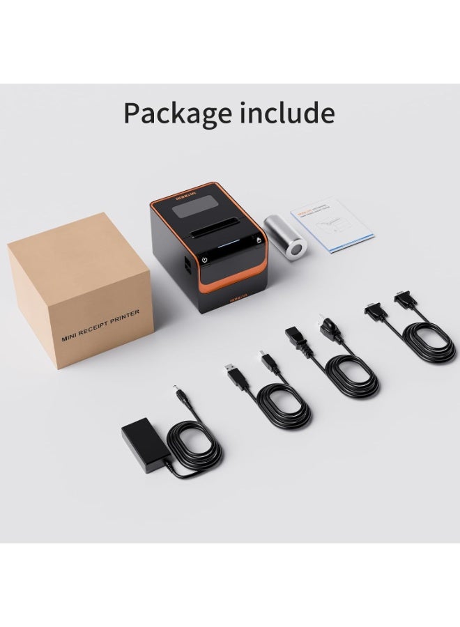 Rongta RP332 80mm Direct Thermal POS Receipt Printer with Auto Cutter, USB Serial Ethernet Interface - Image 5
