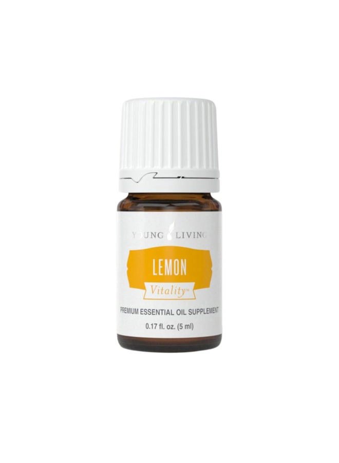 Young Living Vitality Lemon Essential Oil 5ml - 100% Pure, Zesty and Refreshing Citrus Flavor for Culinary Delights - Zest Up Your Dishes and Beverages - Brighten Your Recipes with Freshness - Image 1