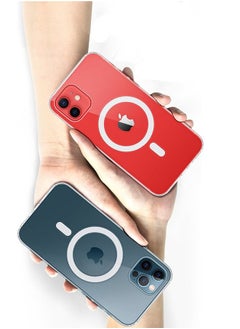 Recci Cover iPhone 12 Pro Max, transparent, wireless charging and protection for the mobile camera with a thick frame, waterproof, fingerprint-resistant and fall-resistant  - Image 2