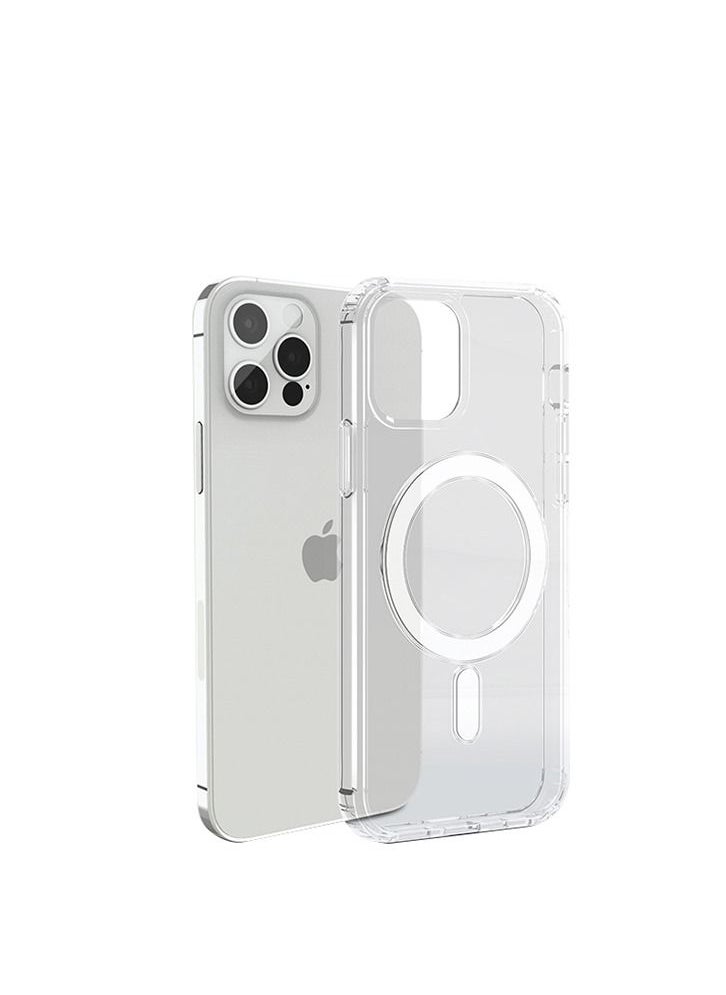 Recci - Cover iPhone 12 Pro Max, transparent, wireless charging and protection for the mobile camera with a thick frame, waterproof, fingerprint-resistant and fall-resistant - Image 1