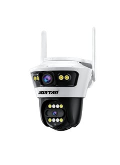 JORTAN Jortan 8MP Dual Lens Indoor Outdoor Wi-Fi Security Camera, Full Color IR Night Vision, 2 way Talking, Motion Detection, IP66 Water and Dustproof, PTZ Control, 24/7 Recording  - Image 1