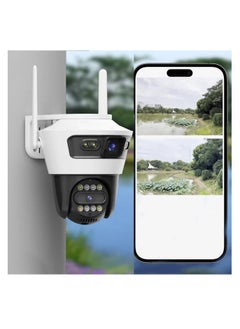 JORTAN Jortan 8MP Dual Lens Indoor Outdoor Wi-Fi Security Camera, Full Color IR Night Vision, 2 way Talking, Motion Detection, IP66 Water and Dustproof, PTZ Control, 24/7 Recording  - Image 5
