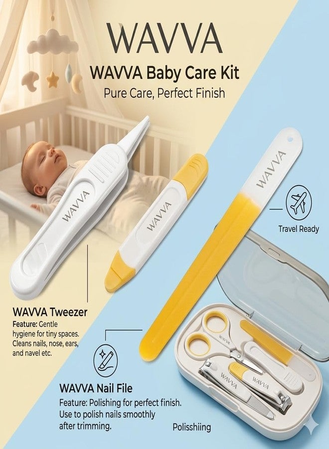 Wavva® Baby Nail Clipper Safety Cutter Toddler Infant Scissor Manicure Pedicure Care Kit (Set of 4 Items). - Image 5