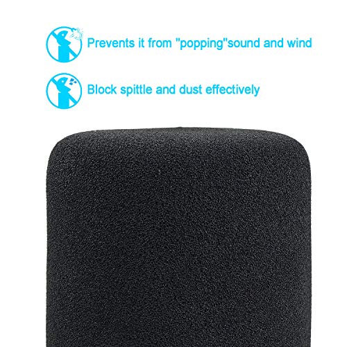 SUNMON Foam Mic Windscreen, Pop Filter Wind Cover fits MXL 770 MXL 990 Condenser Cardioid Microphone - Image 4