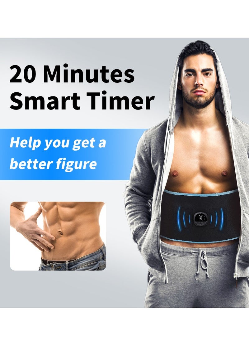 Gerenic EMS Smart Abs Muscle Exercise Sticker Lazy Massager Belly Belt Fat Burning Bodybuilding Training Equipment Belt  - Image 2