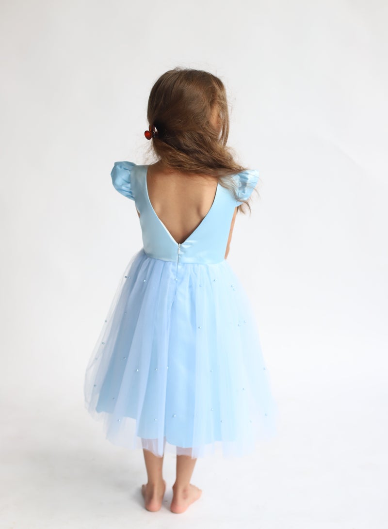 D'Daniela Anna Princess Blue Dress - Image 2