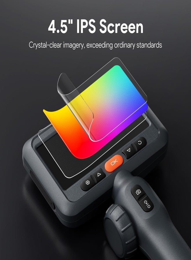 DEPSTECH Dual-Lens Articulating Borescope,Inspection Camera with Light 1.5M - Image 4