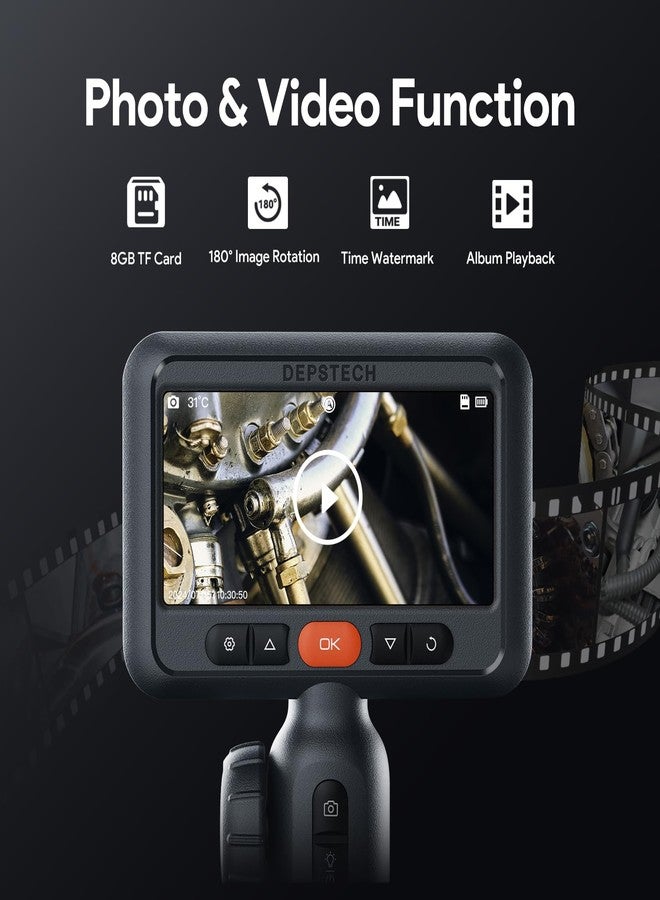 DEPSTECH Dual-Lens Articulating Borescope,Inspection Camera with Light 1.5M - Image 5