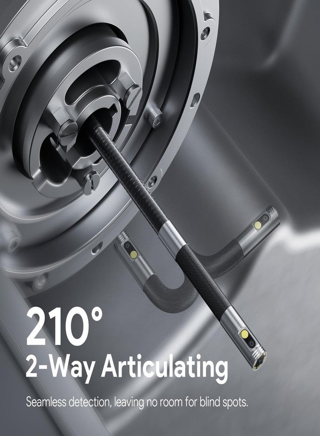 DEPSTECH Dual-Lens Articulating Borescope,Inspection Camera with Light 1.5M - Image 2