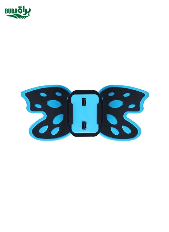 BURAQ - Butterfly Helmet Mount Adapter for GoPro, Insta360, DJI and Other Action Cameras(Blue) - Image 1