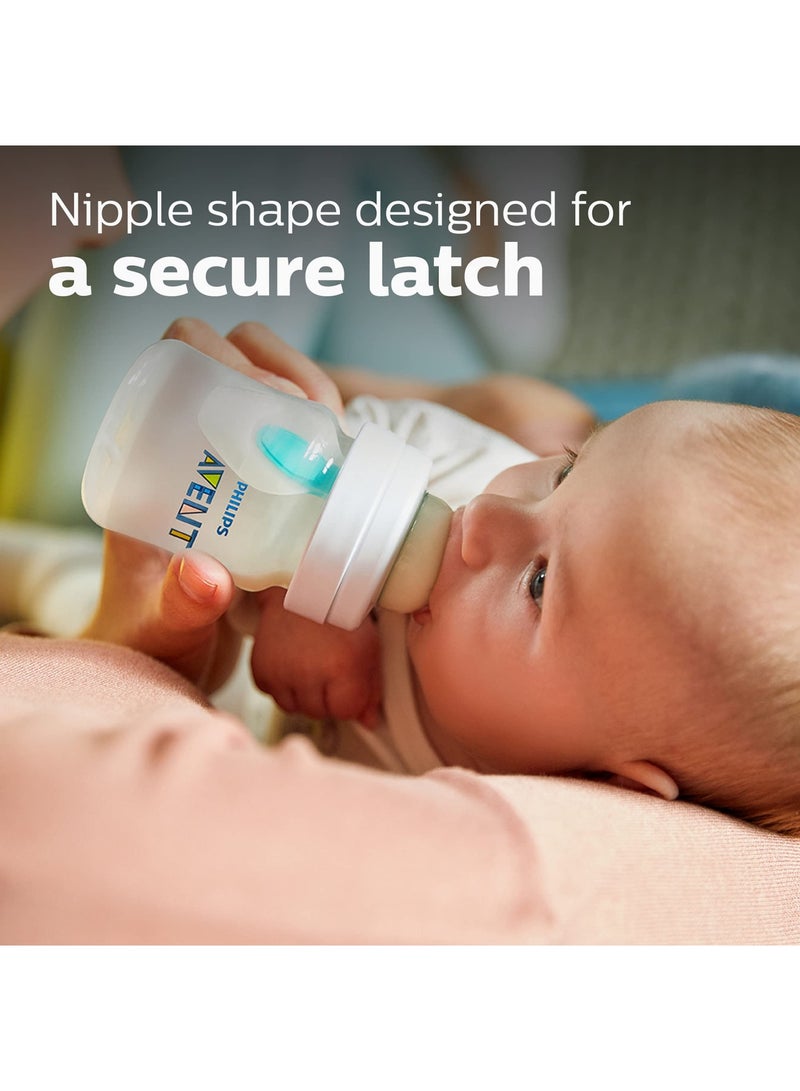 Philips Avent Anti Colic Baby Bottles With Airfree Vent 4Oz 4Pk Clear Scy701 04 4 Pack - Image 5