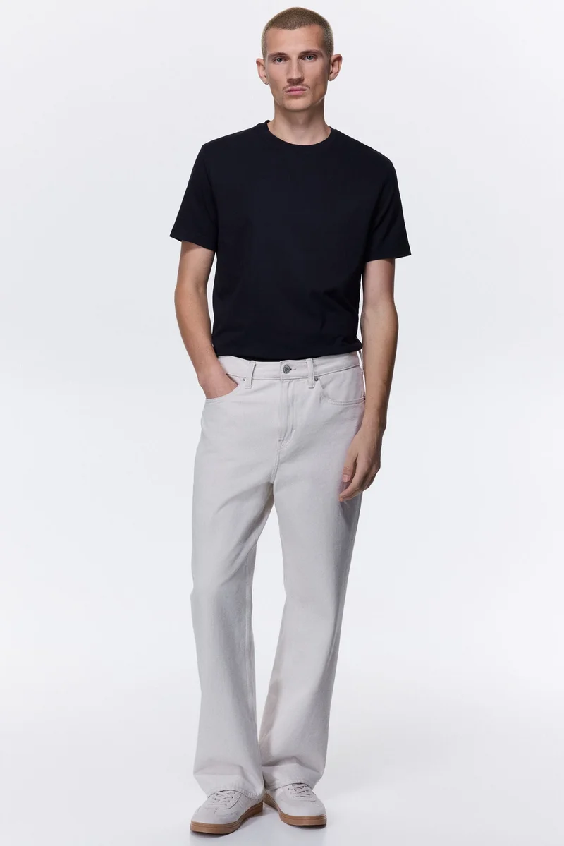 H&M  Round-neck T-shirt Slim fit for Men | Best Price UAE